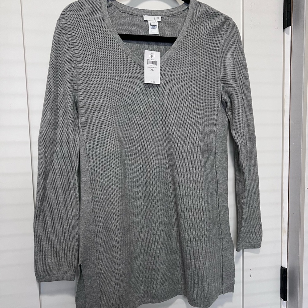 J. Jill Heather Gray Long Sleeve Top